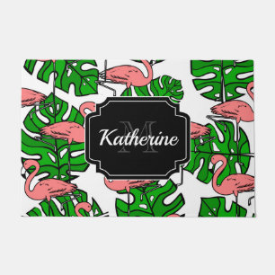 Cute Flamingo Pattern Doormat