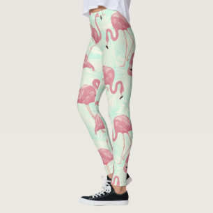 Cute Flamingo pattern leggings