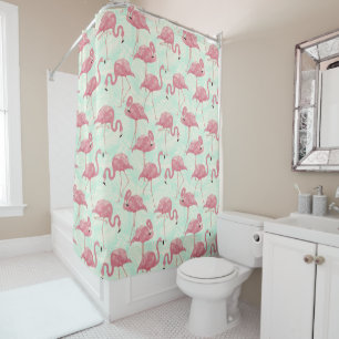 Cute Flamingo Pattern shower curtain