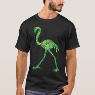 Cute Flamingo Shamrocks Irish St Patricks Day Anim T-Shirt