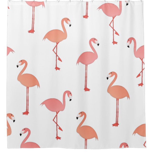Cute flamingo summer illustration seamless pattern (Front)