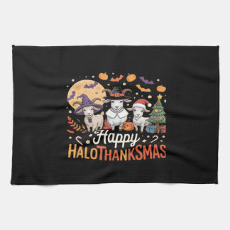 Cute Flamingo Thanksgiving I'm Not a Turkey! Funny Kitchen Towel