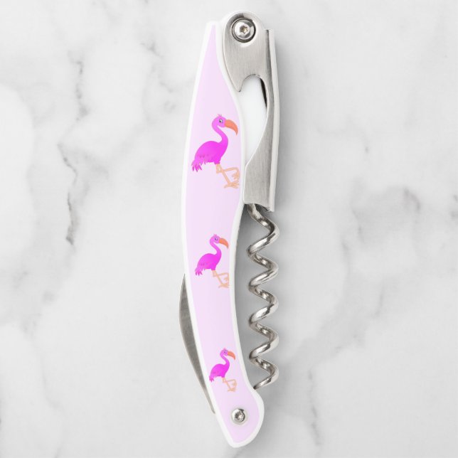 Cute Flamingos - Happy Corkscrew (Back)