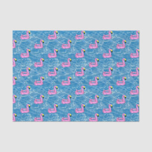 Cute flamingos pool toy tissue paper