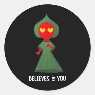 Cute Flatwoods Monster Believes In You Classic Round Sticker