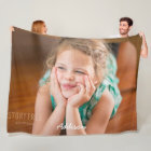 Cute Fleece Blanket With Photo