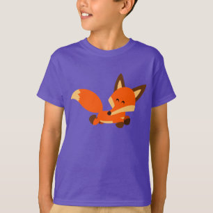 Cute Fleet Cartoon Fox Children T-Shirt
