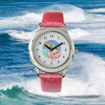cute floating beach gnome flamingo float watch<br><div class="desc">cute floating beach gnome flamingo float Watch</div>