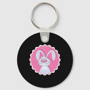 cute floppy ears bunny rabbit keychain