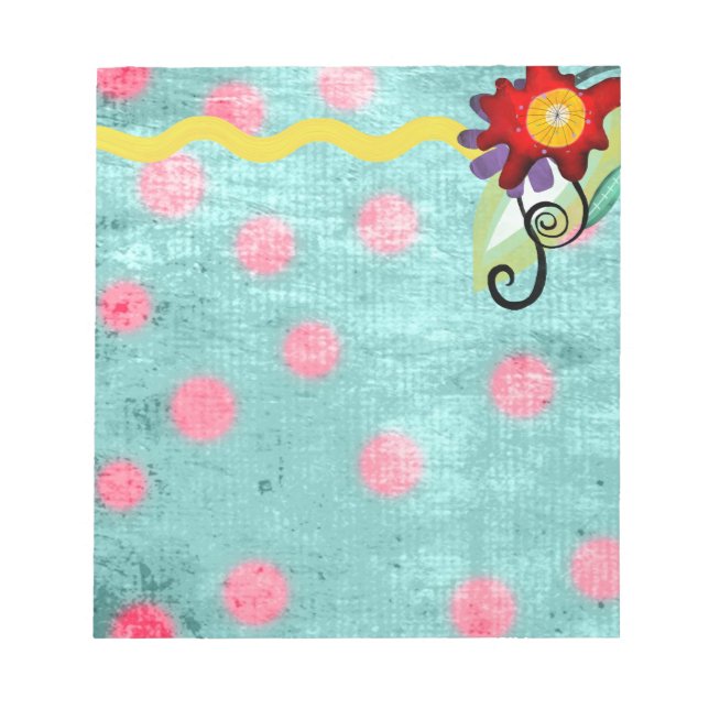 Cute Flora Notepad (Front)
