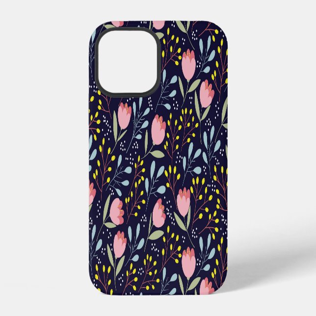 Cute Floral: Colourful Flowers Pattern. iPhone Case (Back)
