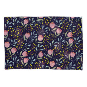 Cute Floral: Colourful Flowers Pattern. Pillowcase