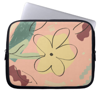 Cute Floral Design Laptop Case