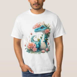 Cute Floral dinosaur T-Shirt