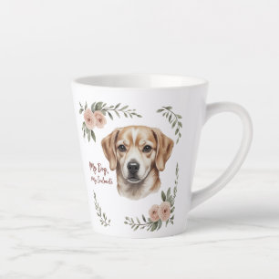 Cute Floral Dog Lover Gift Cup