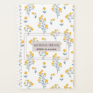 cute floral elegant chic cool calendar planner2024 planner