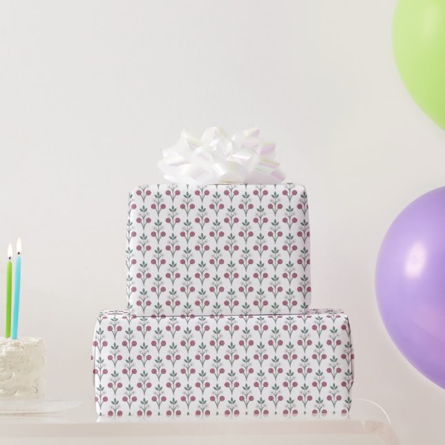 Cute Floral Flower Wrapping Paper (Party Gifts)