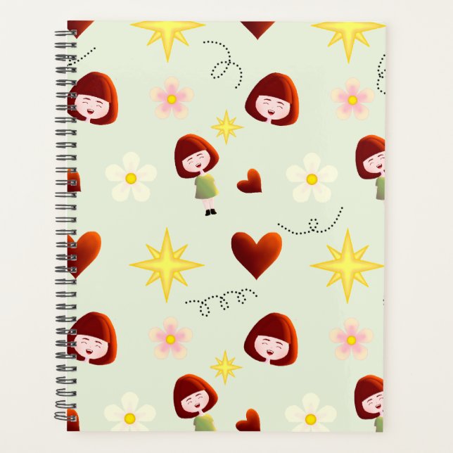 Cute Floral Girl Planner (Front)