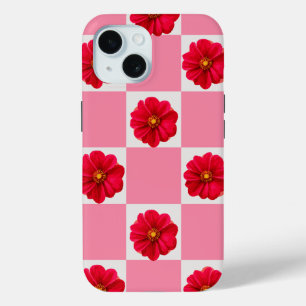 Cute floral girly design iPhone 15 case