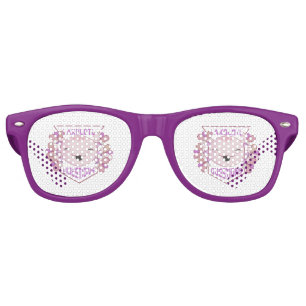 Cute Floral I Axolotl Questions Retro Sunglasses