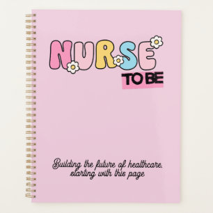 Cute Floral Nurse To Be Planner