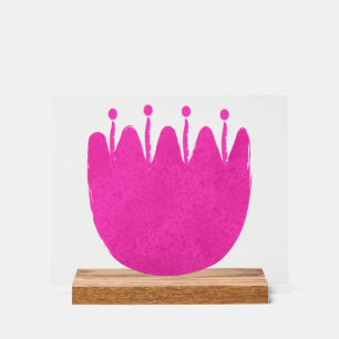 Cute floral pattern background acrylic sign
