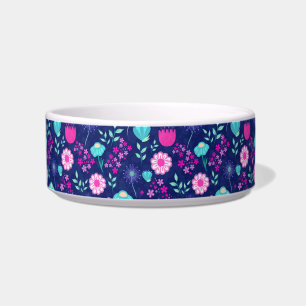 Cute floral pattern background bowl