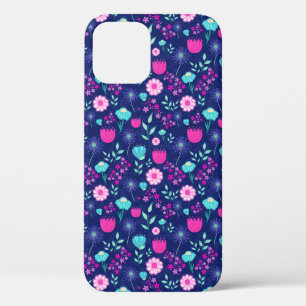 Cute floral pattern background iPhone 12 case