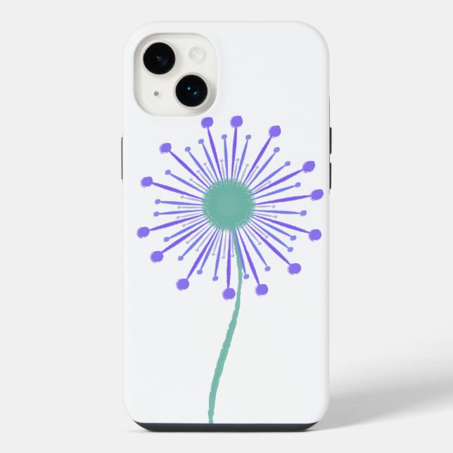 Cute floral pattern background iPhone case (Back)