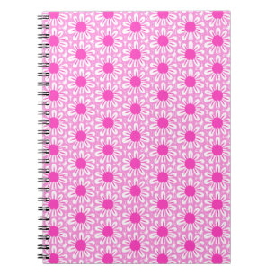 Cute floral pattern background notebook