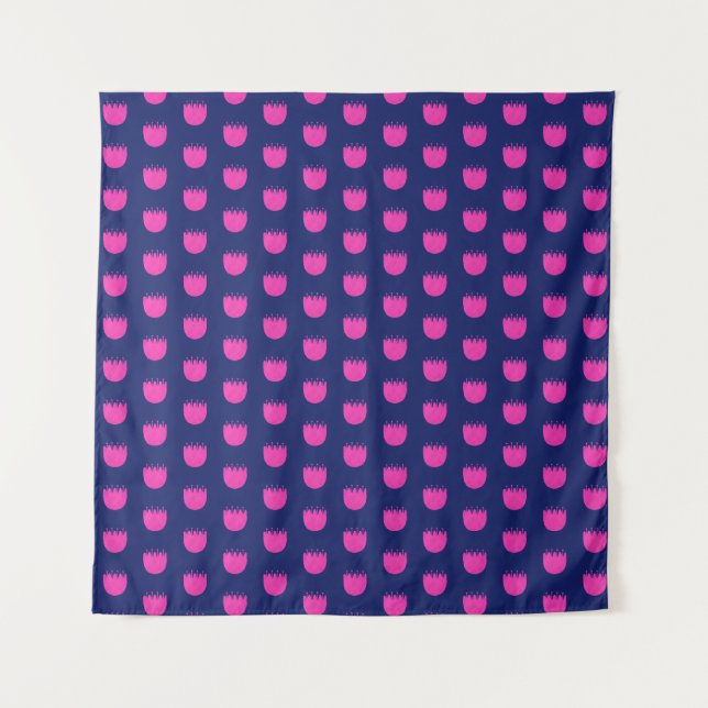 Cute floral pattern background tapestry (Front)