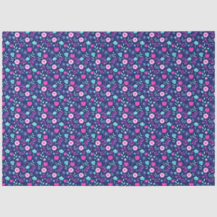 Cute floral pattern background tissue paper
