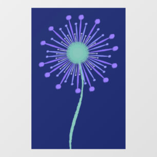 Cute floral pattern background window cling