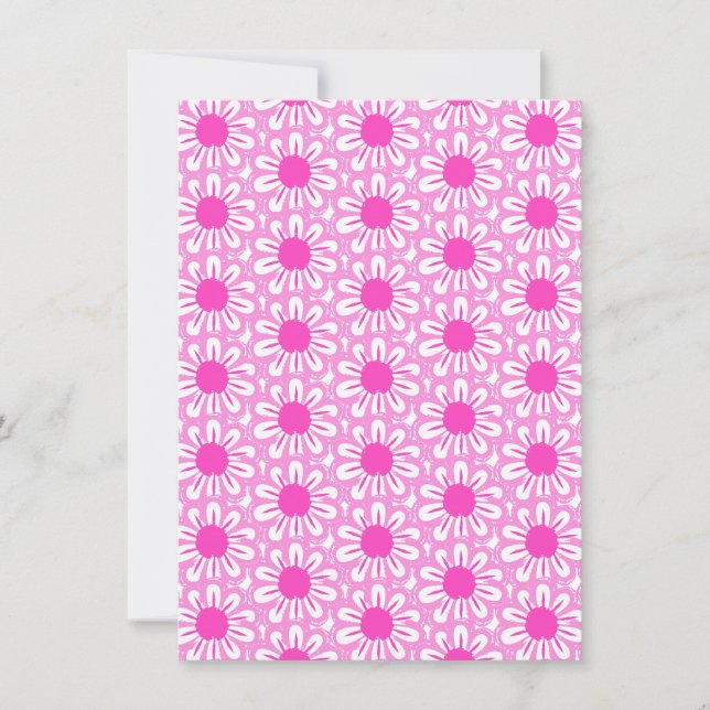 Cute Floral Pattern Card (Front)