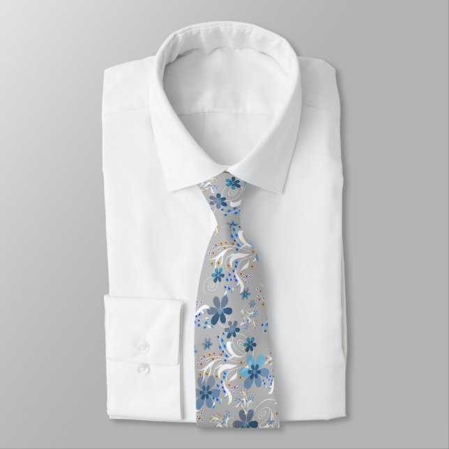 Cute floral pattern , flowers , floral pattern tie (Tied)