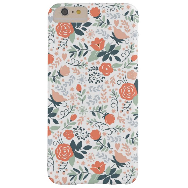 Cute Floral Pattern Girly Case-Mate iPhone Case (Back)