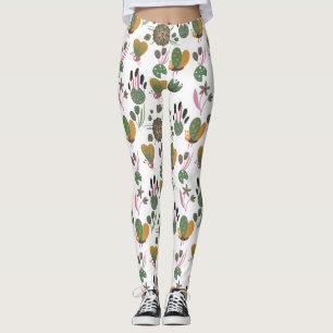 Cute Floral Pattern Leggings