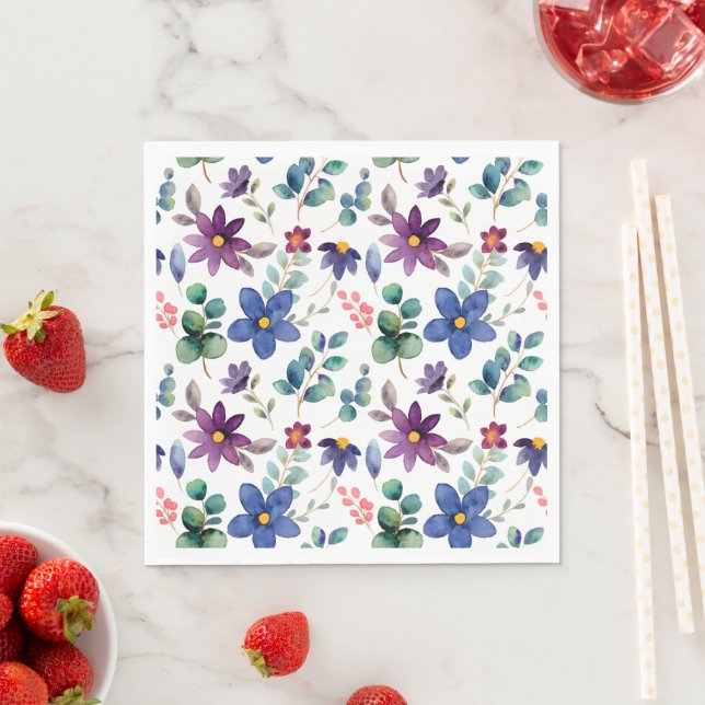 Cute floral pattern napkin (Insitu)