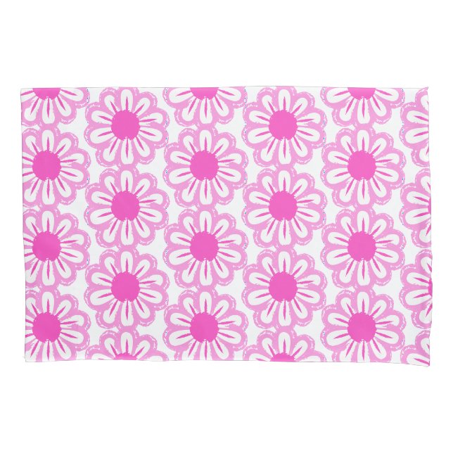 Cute Floral Pattern Pillowcase (Front-Left)