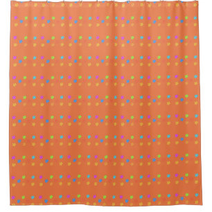 Cute Floral Pattern Shower Curtain