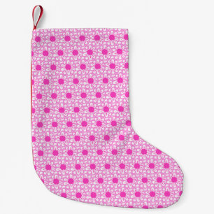 Cute Floral Pattern Small Christmas Stocking