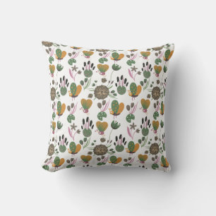 Cute Floral Pattern Throw Pillow