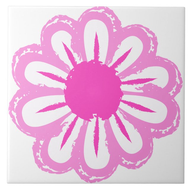 Cute Floral Pattern Tile (Front)