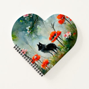Cute floral wild animal    notebook