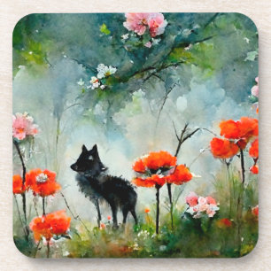 Cute floral wild animal trivet coaster