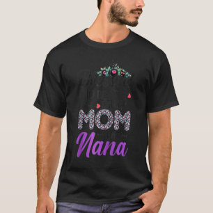 Cute Floral Women Blessed To Be Called Mom And Nan T-Shirt
