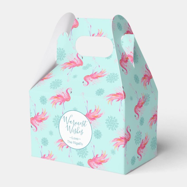 Cute Florida Christmas Holiday Themes Favor Box (Front Side)