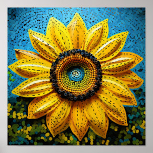 Cute Florist Nature Sunflower Poster