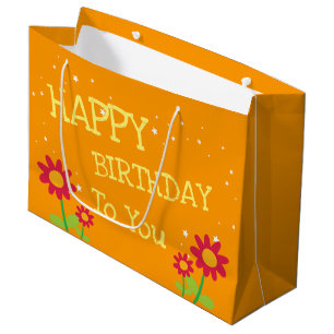 Cute Flower Birthday Gift Bag For All Ages