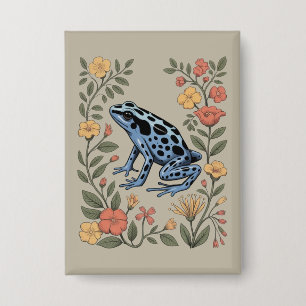 Cute Flower Blue Poison Dart Frog Toad  Frog Lover